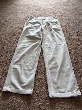 GarageLight Beige Wide Leg Pants